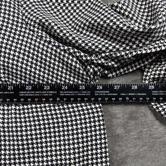 Torrid Harper Studio Crepe De Chine 3/4 Sleeve Blouse Houndstooth Size 2 2X H281 - Picture 5 of 10